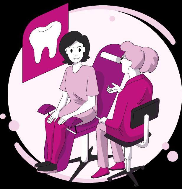 dentiste avec patiente